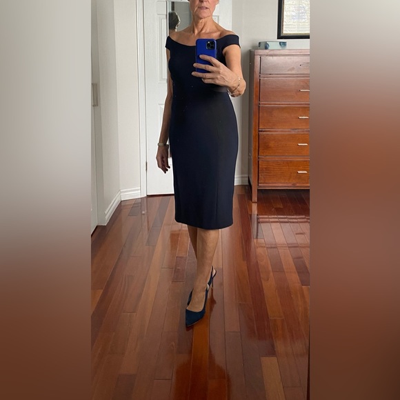 BaNites size 8 Semi-Formal dress with sexy mesh inserts at waist. - Picture 14 of 15